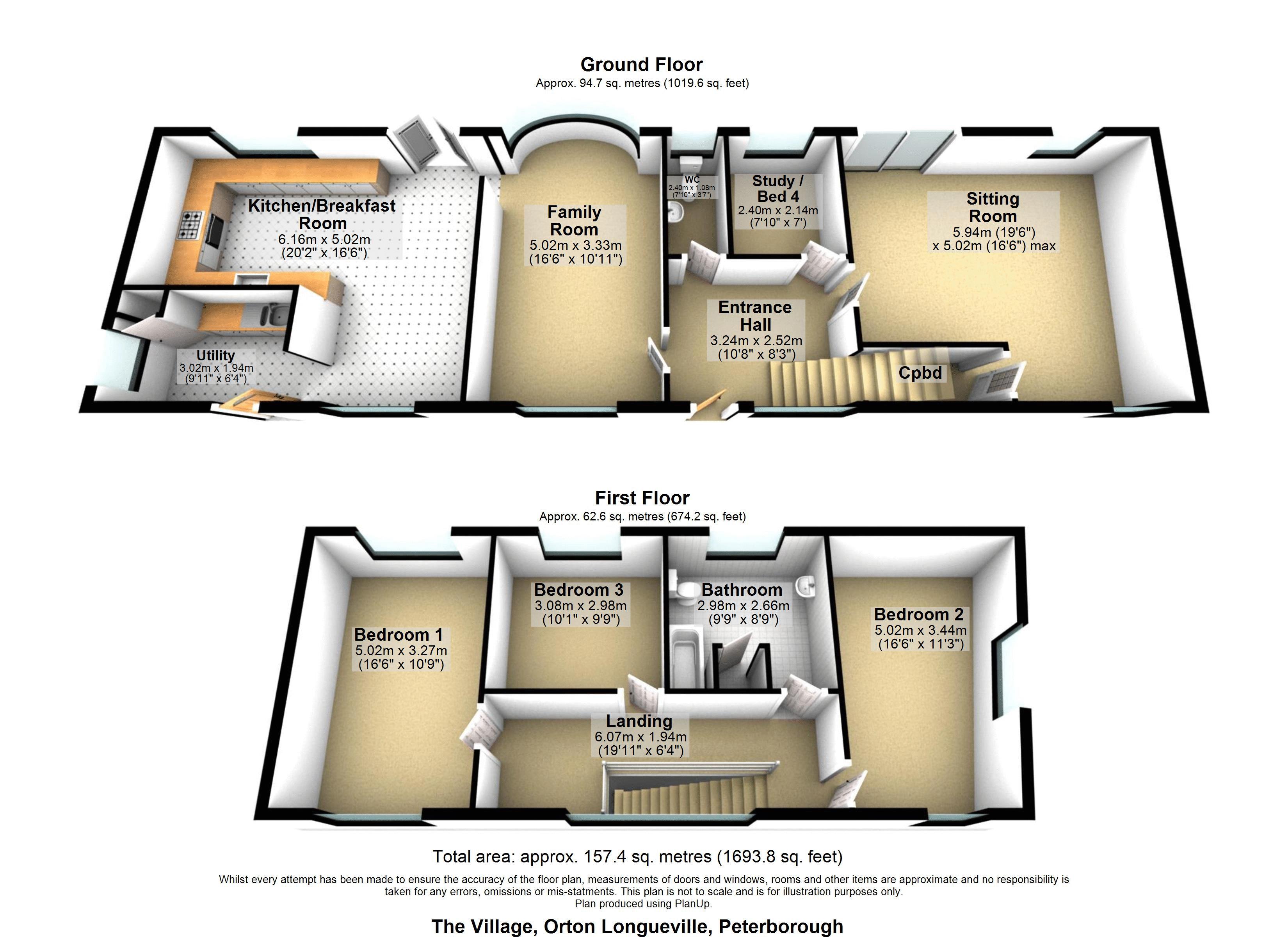 5, The Village, Peterborough floorplan