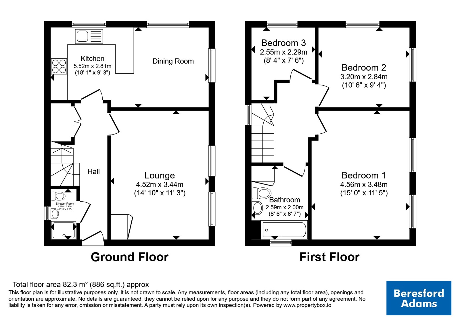 11, Corporation Street, Flintshire floorplan