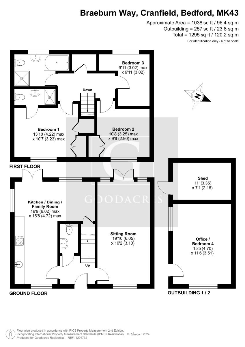 8 Braeburn Way, Bedford floorplan
