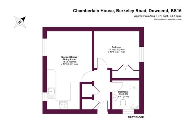 Flat 4, Chamberlain House, Berkeley Road, Bristol floorplan