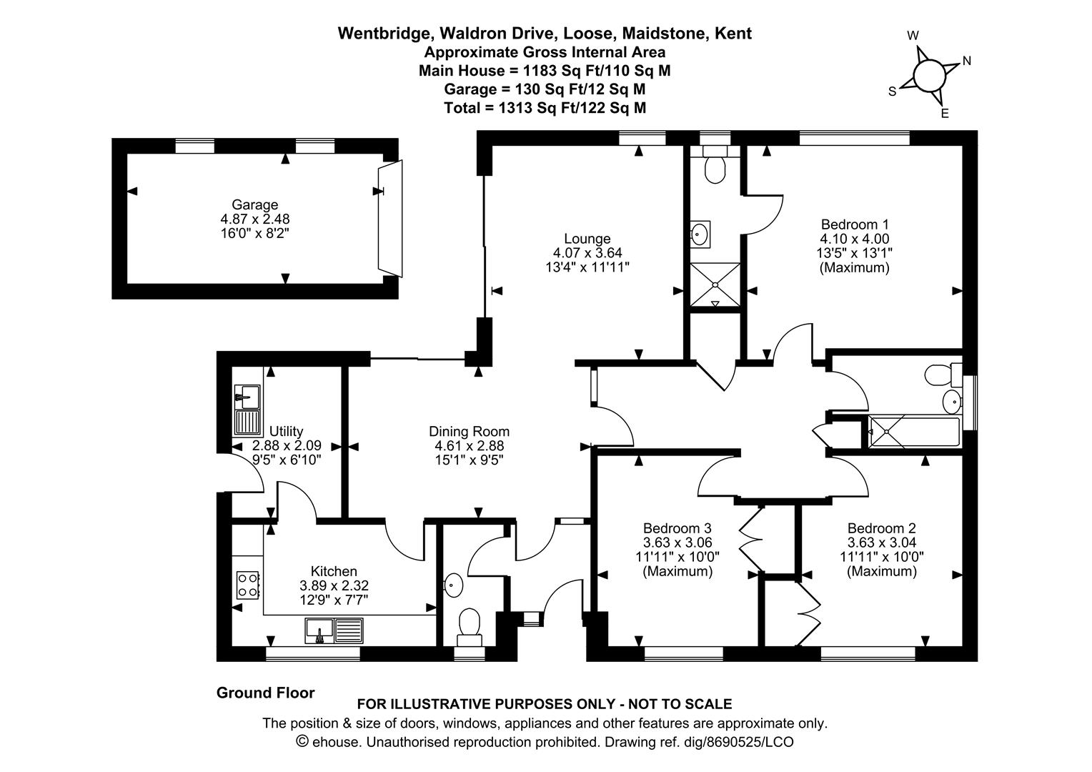 Wentbridge, Waldron Drive, Maidstone floorplan