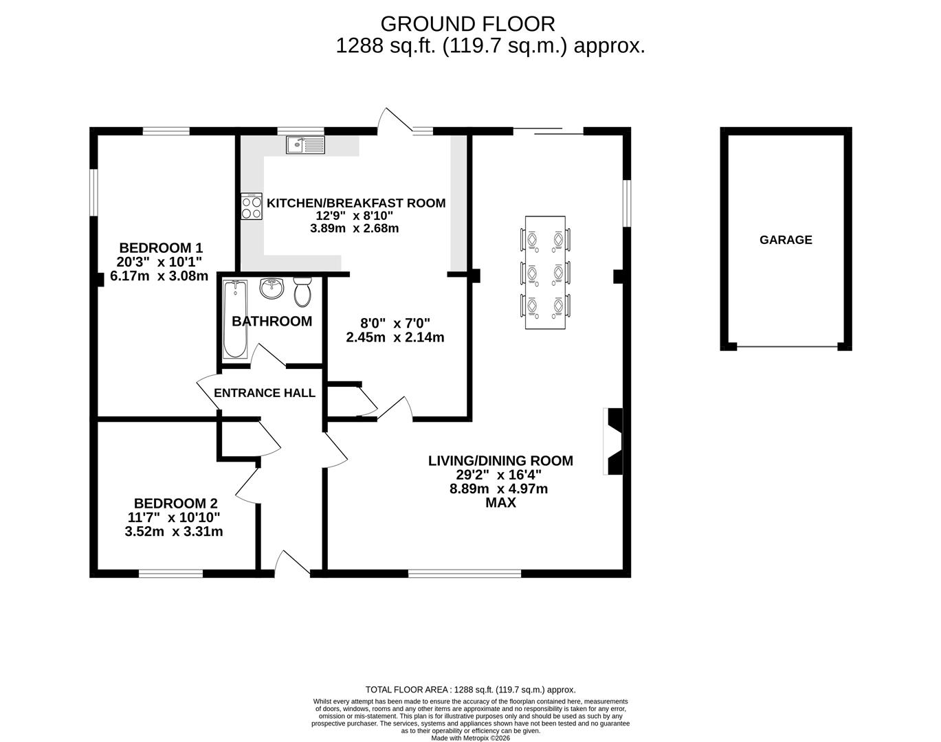 14, Lakeside, Newent floorplan