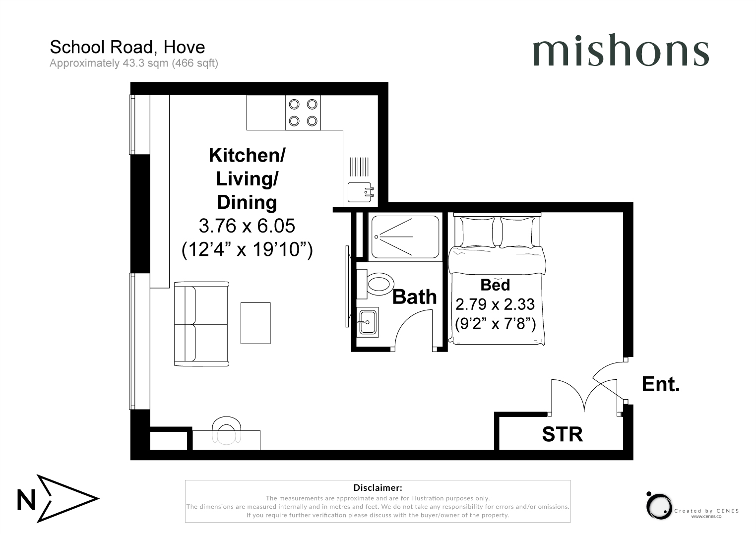Apartment 24, The Pinnacle, 8, School Road, East Sussex floorplan