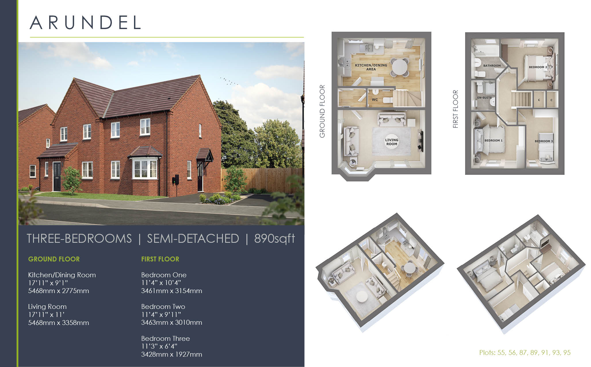 32, "The Arundel", Kettlemere Close, Ellesmere floorplan