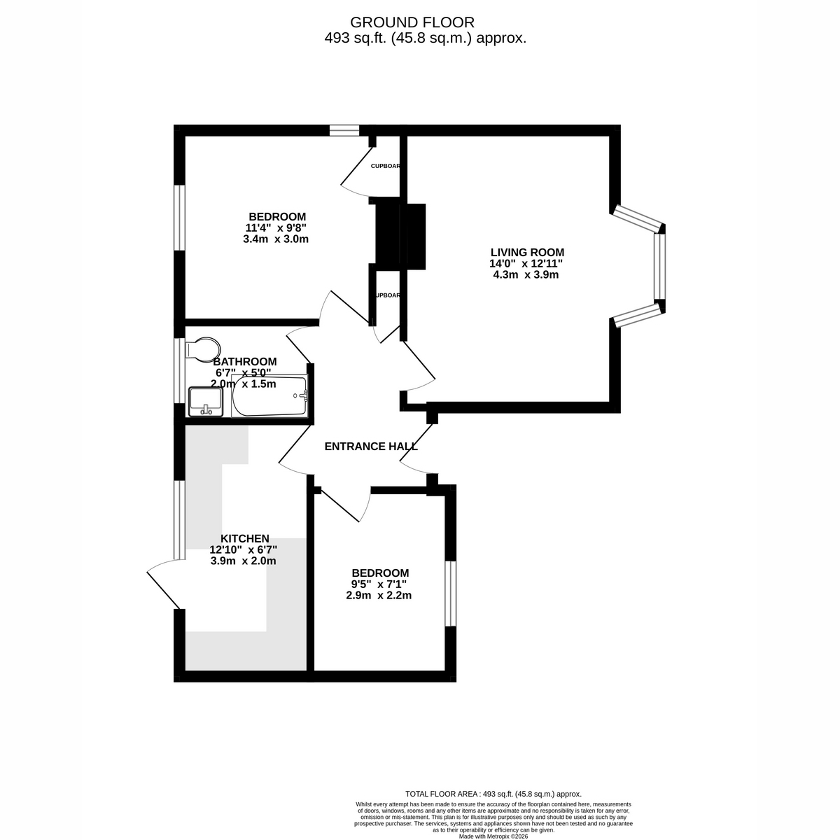 8, Taverner Place, Chichester floorplan