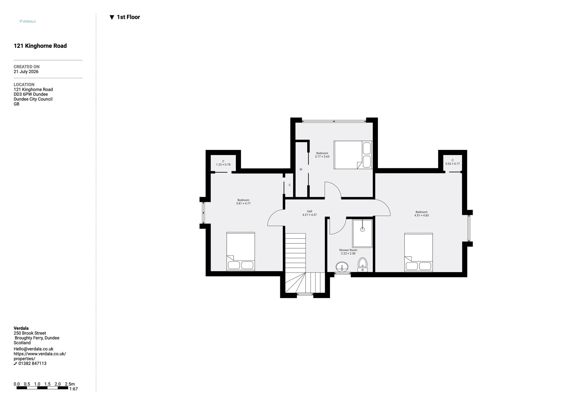 121 Kinghorne Road, Dundee floorplan
