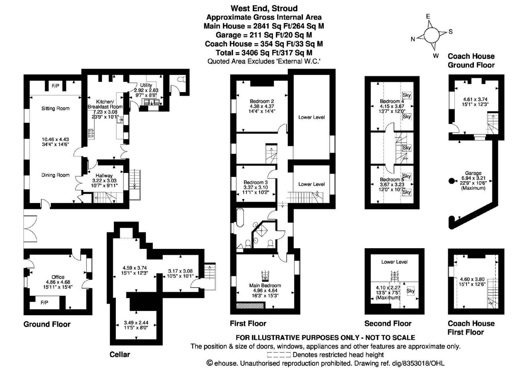 5 Bedrooms Town house for sale in West End, Minchinhampton, Stroud GL6