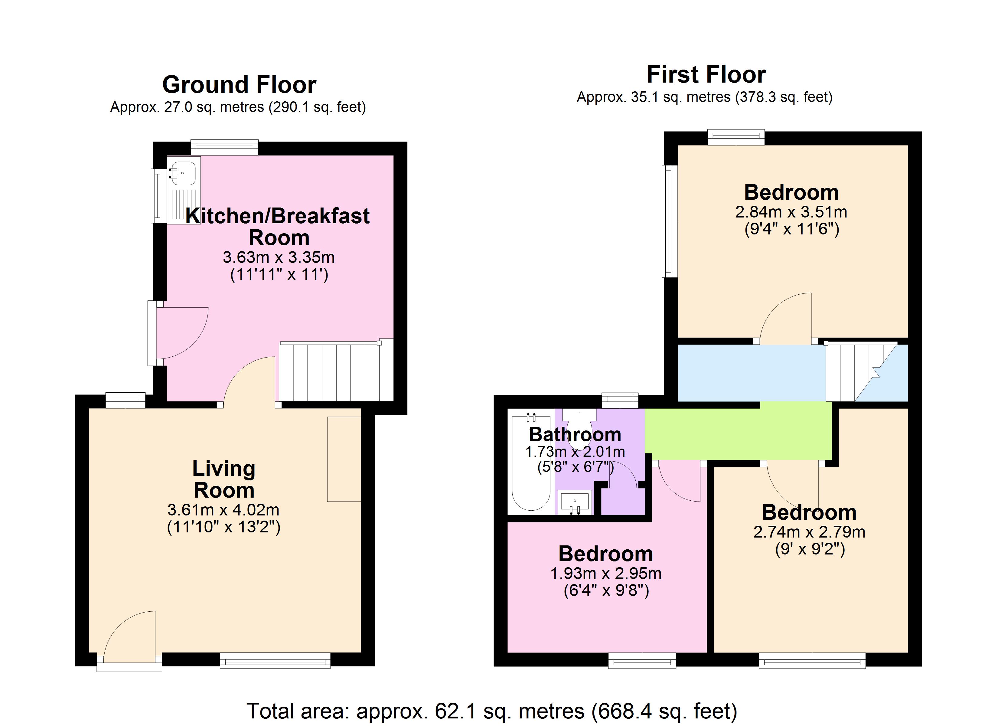 1, School Road, Landrake floorplan