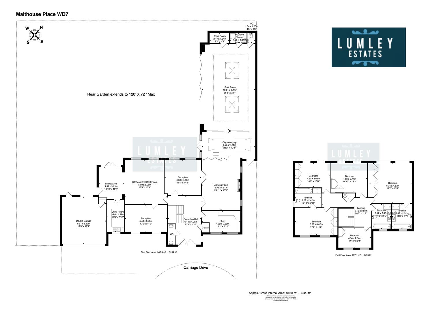 5 Bedrooms Detached house for sale in Malthouse Place, Newlands Avenue, Radlett WD7