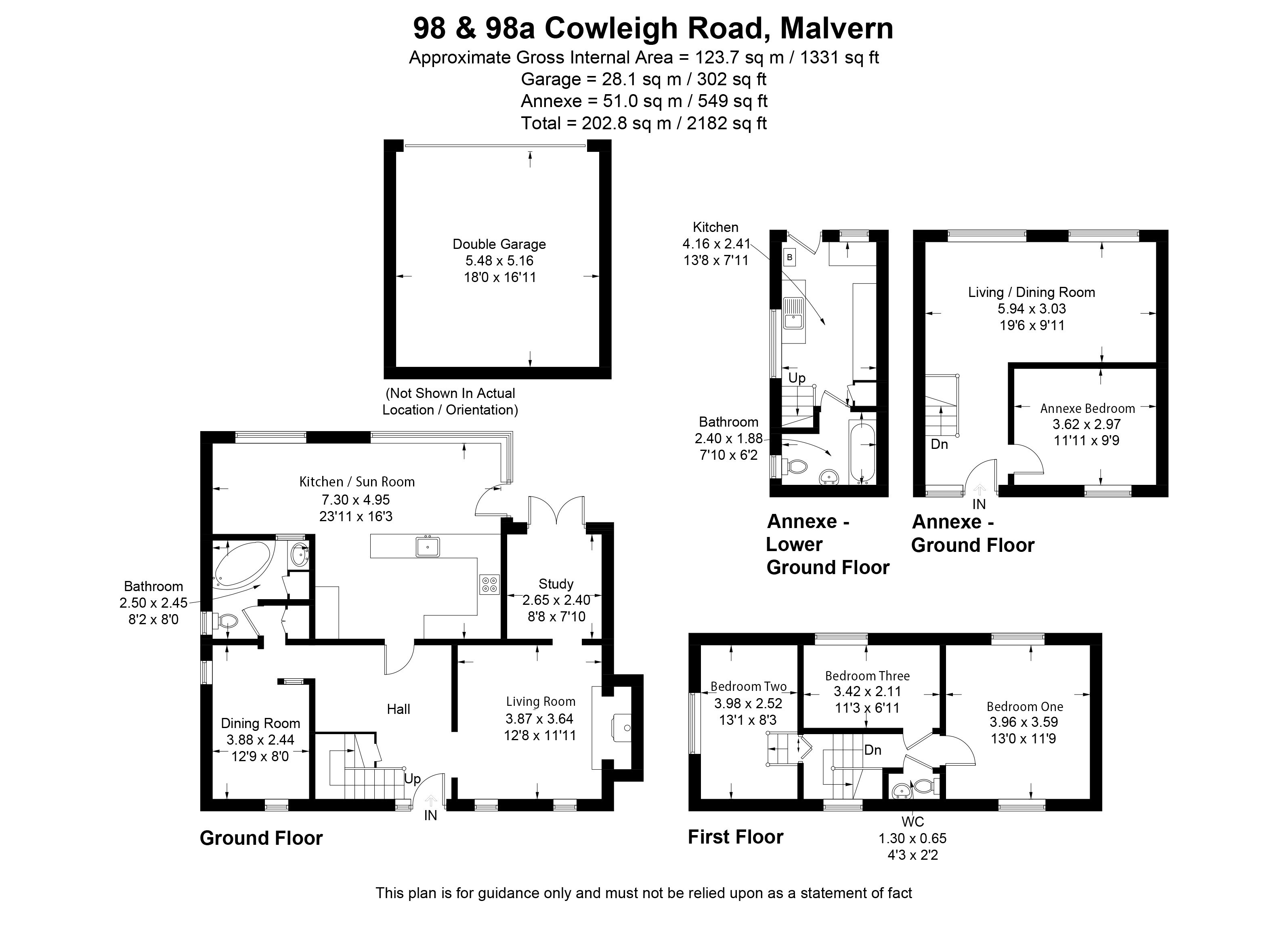 98, Cowleigh Road, Malvern floorplan