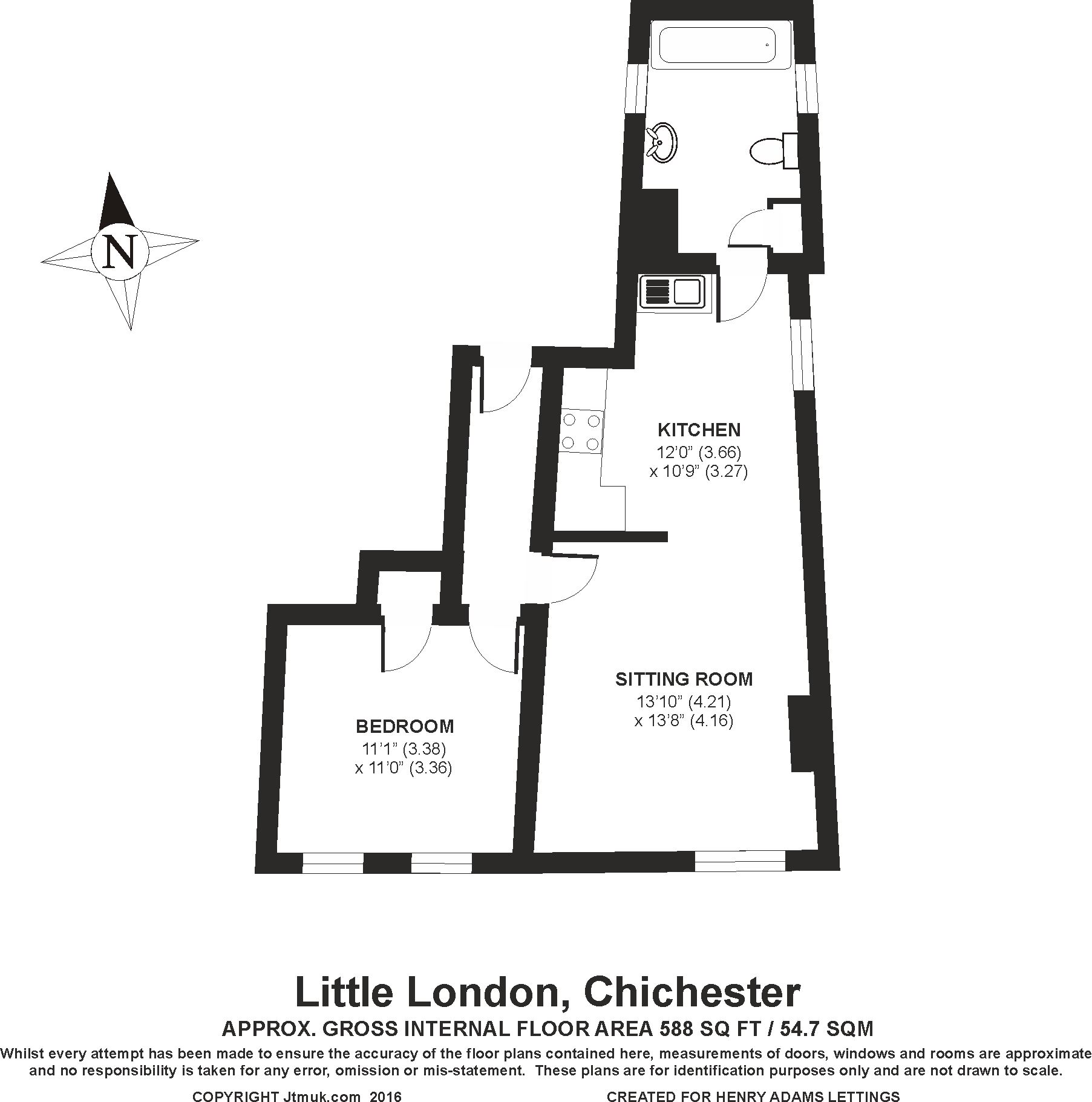 1 Bedrooms Flat to rent in Little London, Chichester PO19
