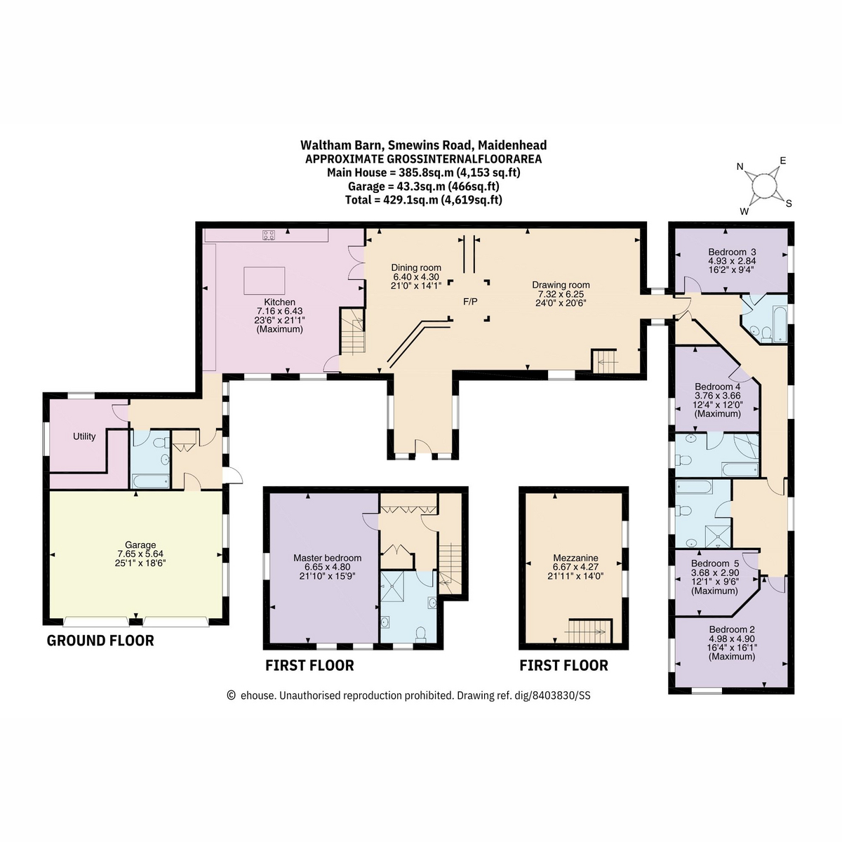 Waltham Barn, Smewins Road, Maidenhead floorplan