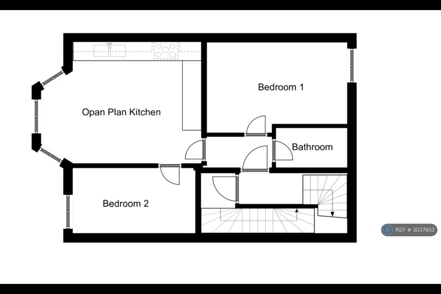 Flat, Woodbridge Road, Guildford floorplan