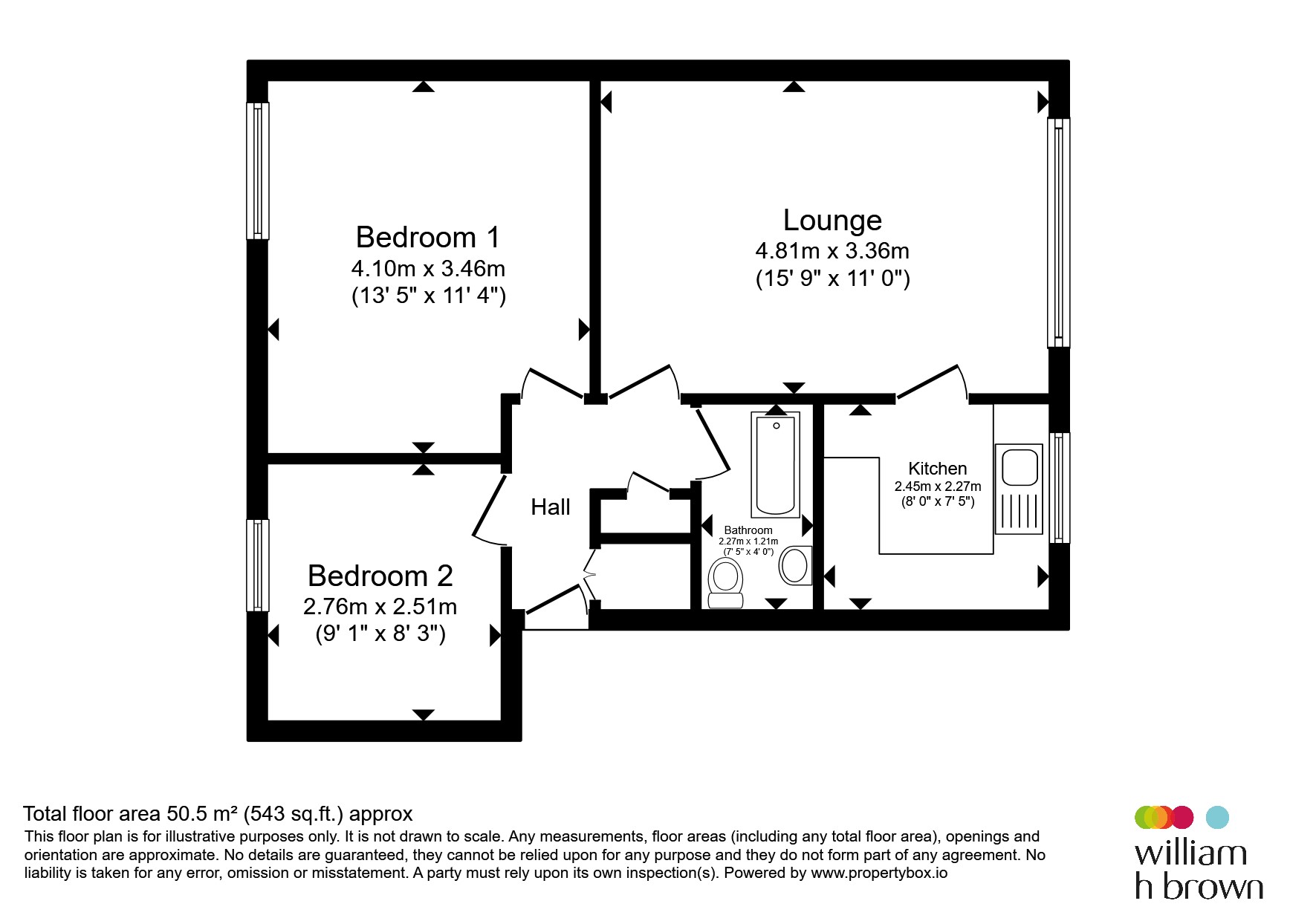 Flat 118, Ashlands Court, Coronation Avenue, Tilbury floorplan