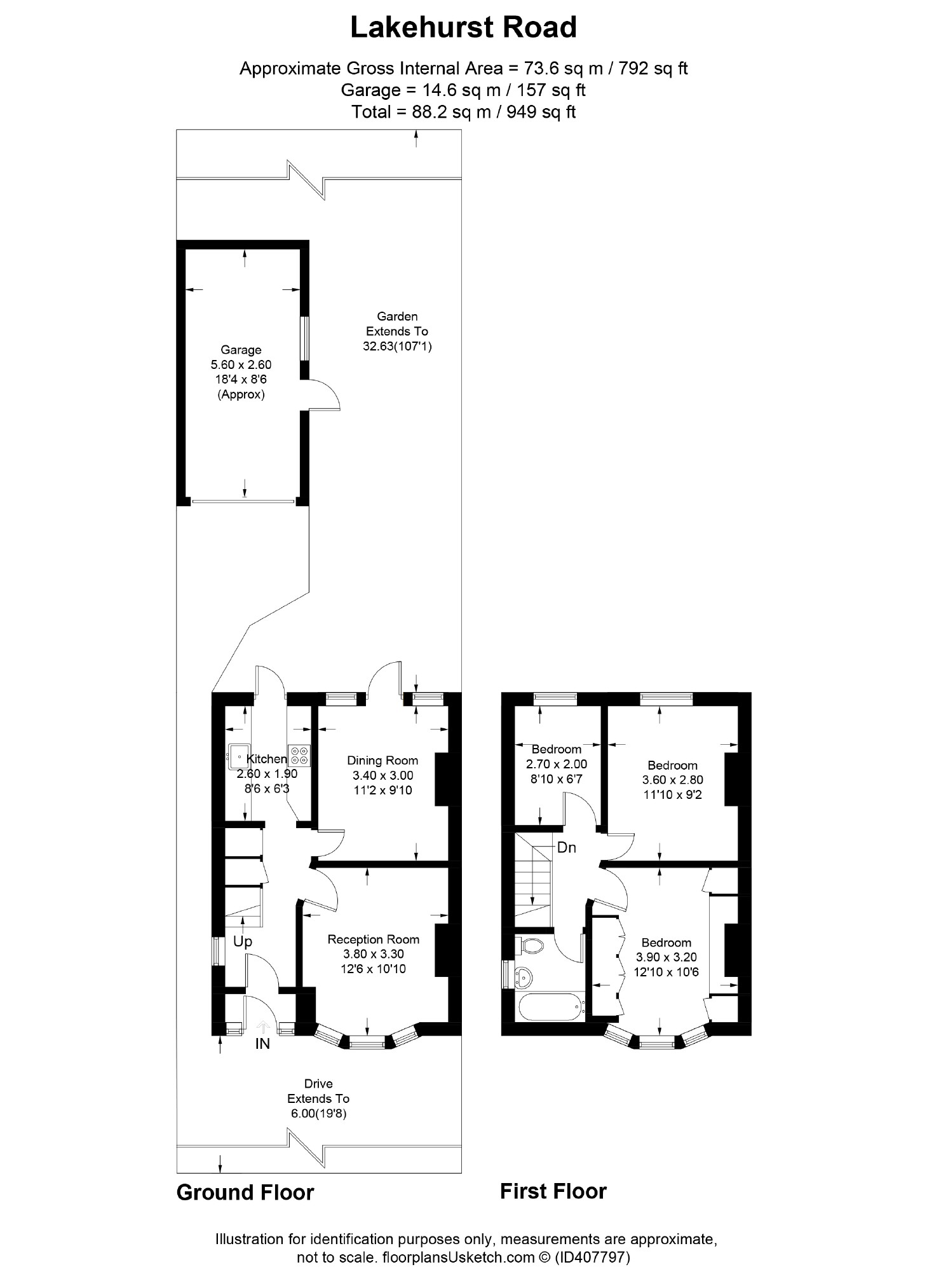 3 Bedrooms Semi-detached house for sale in Lakehurst Road, Ewell, Surrey KT19