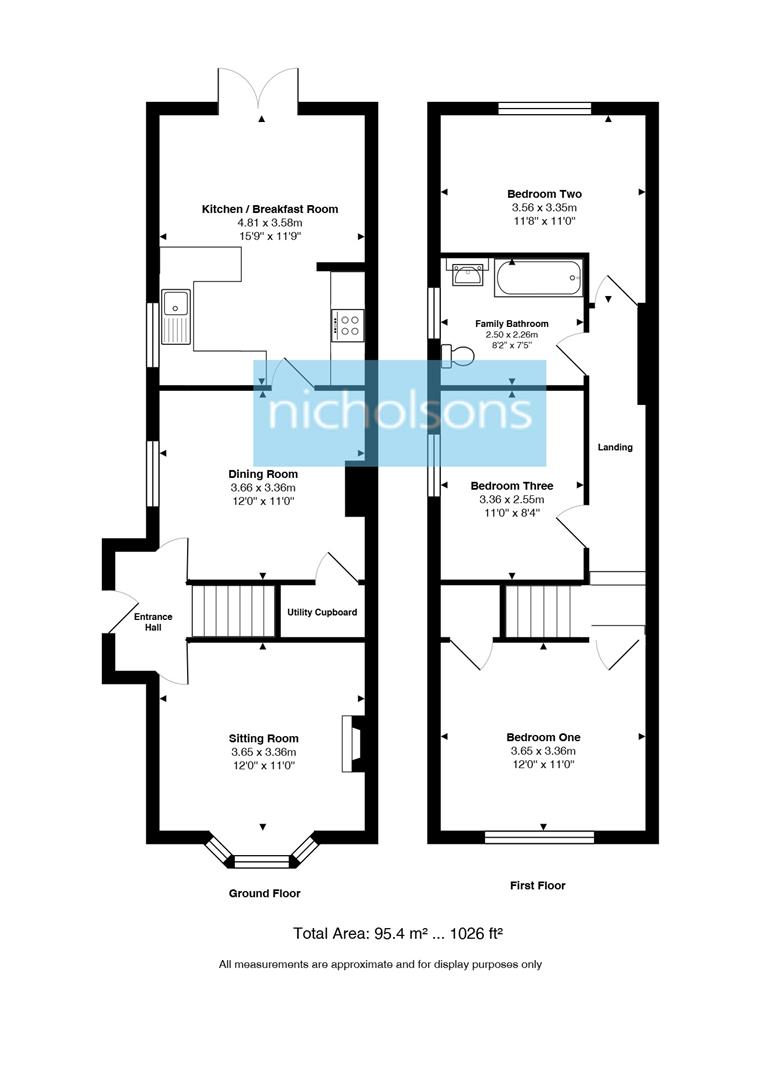 122, Connaught Road, Fleet floorplan