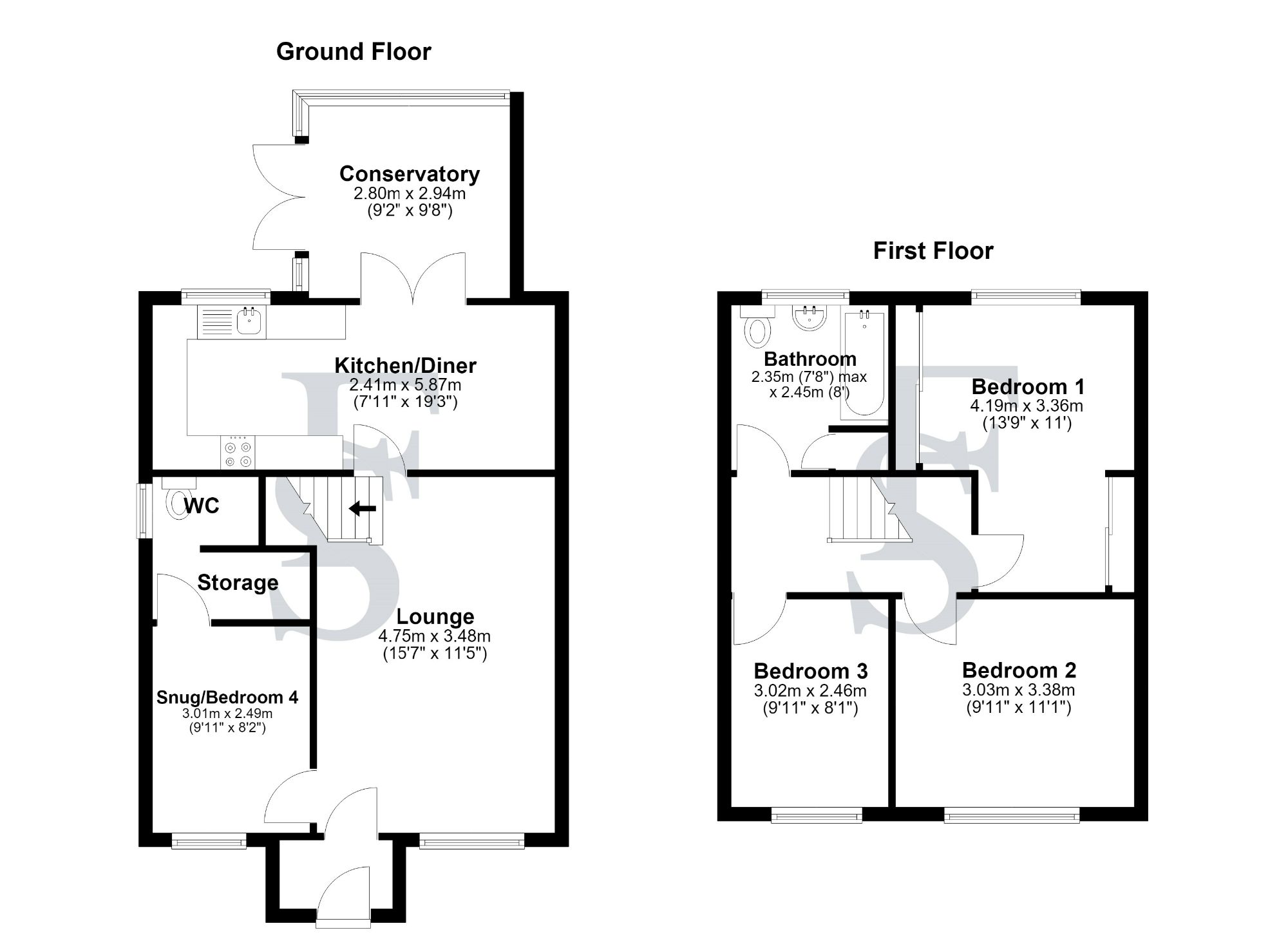 91 Beechwood Avenue, Leicester floorplan