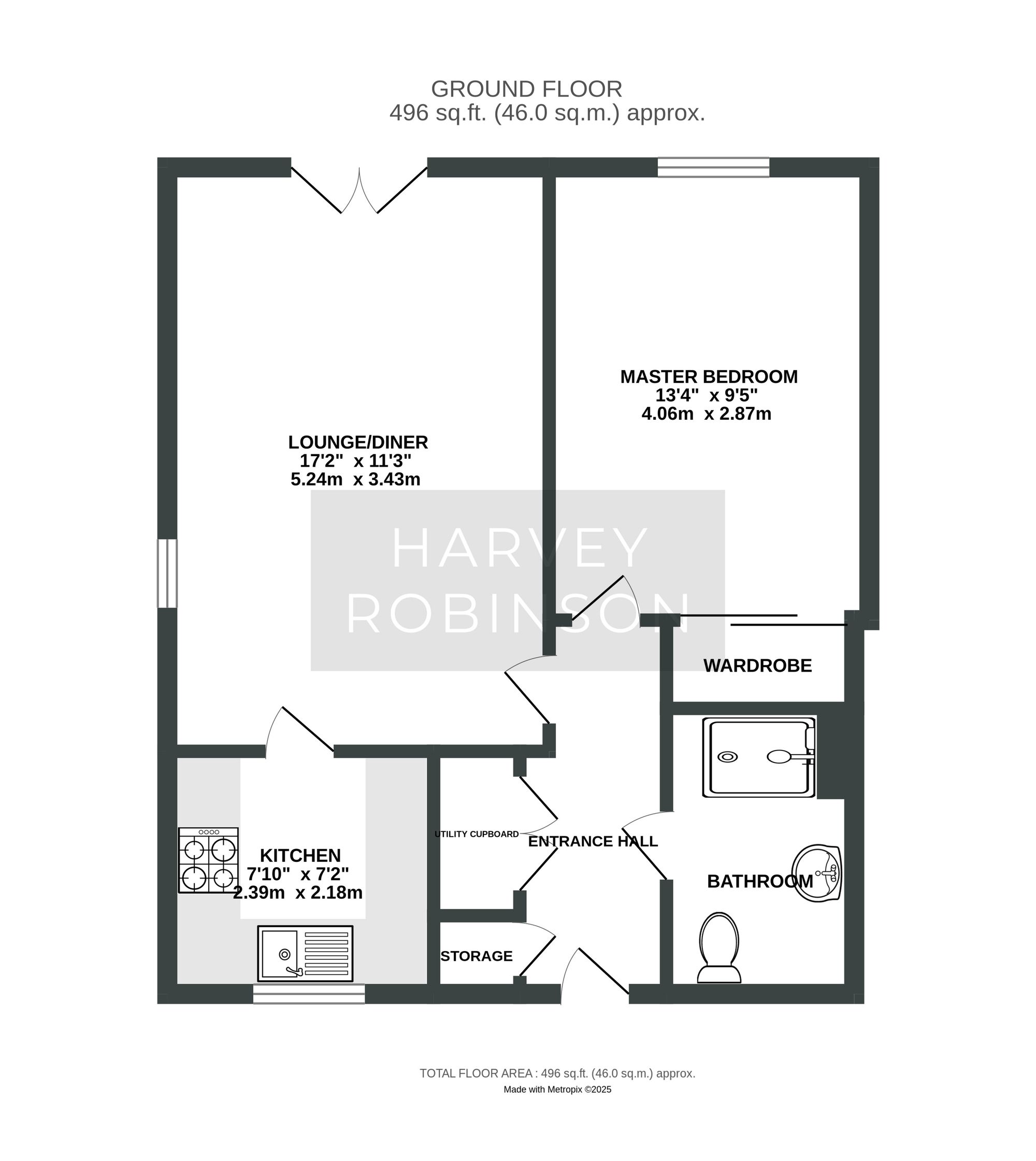 Apt 21, Elm Tree Court, Huntingdon floorplan