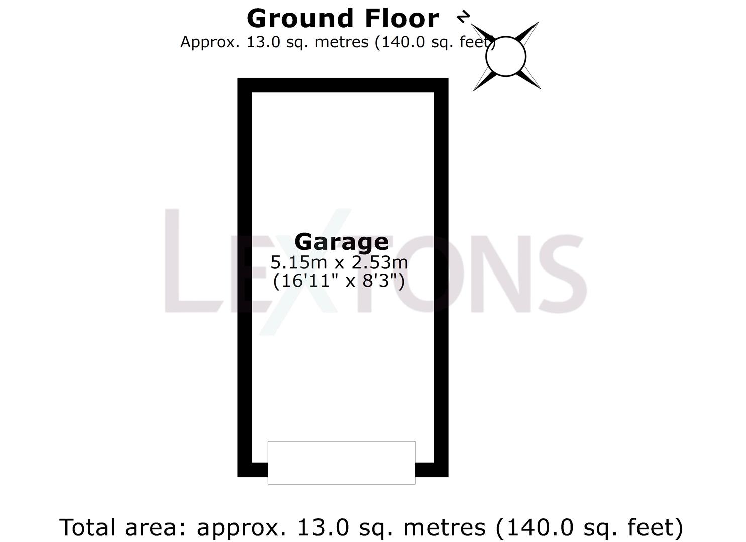 Garage 9, Balmoral Court 231-237, Nevill Road, Hove floorplan