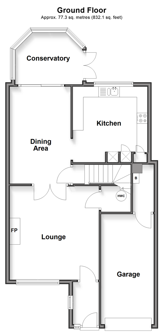 St. John's Way, Rochester floorplan