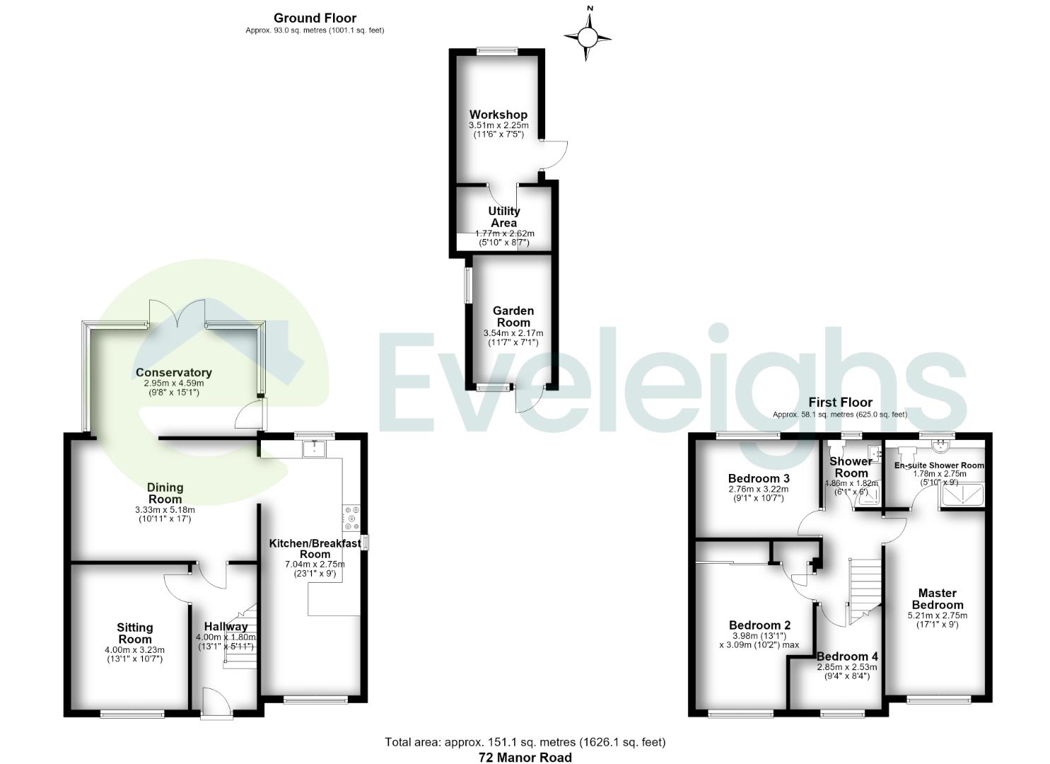 72, Manor Road, Bristol floorplan