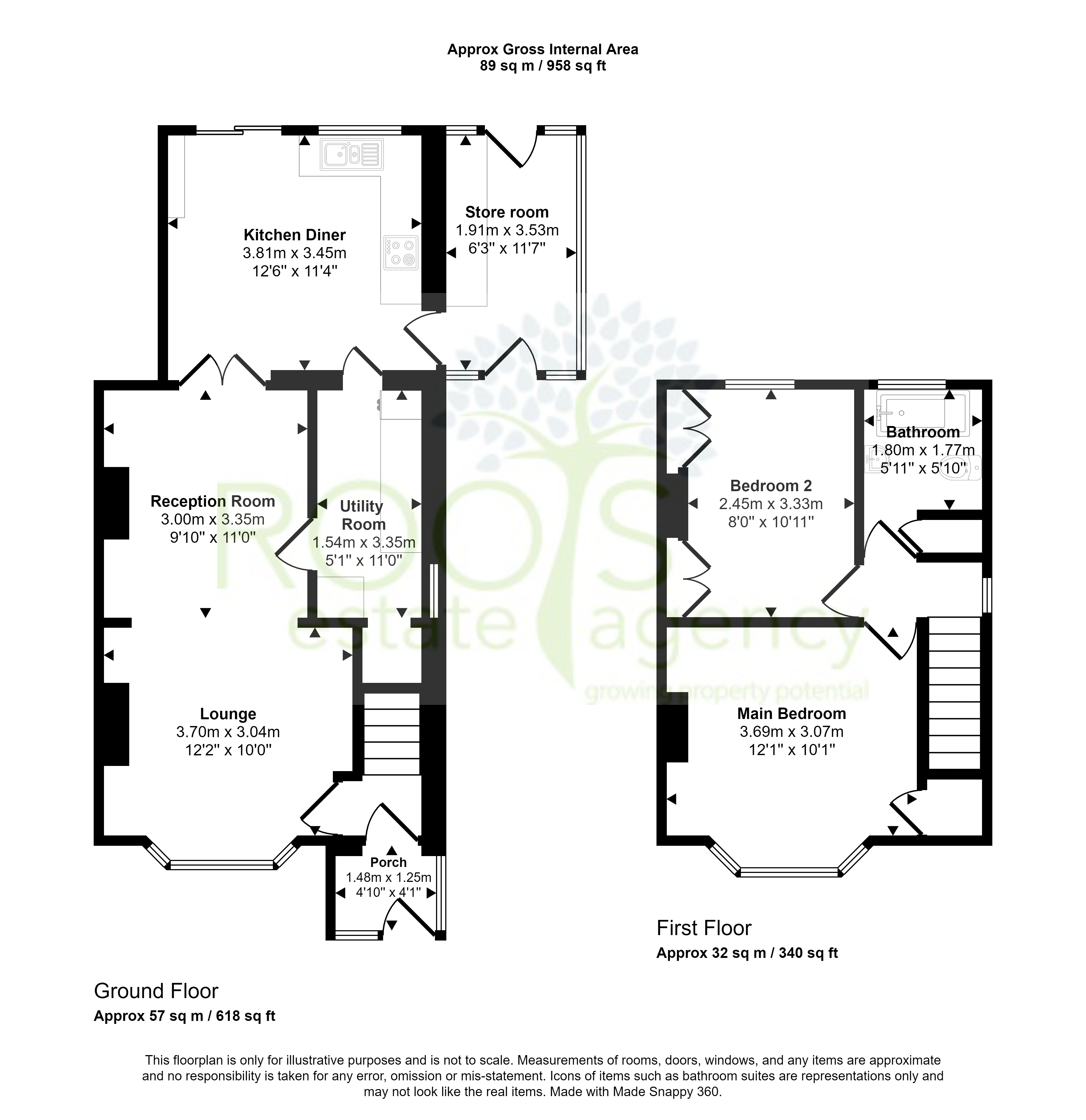 Lower Way, Thatcham, Berkshire RG19, 2 bedroom semidetached house for