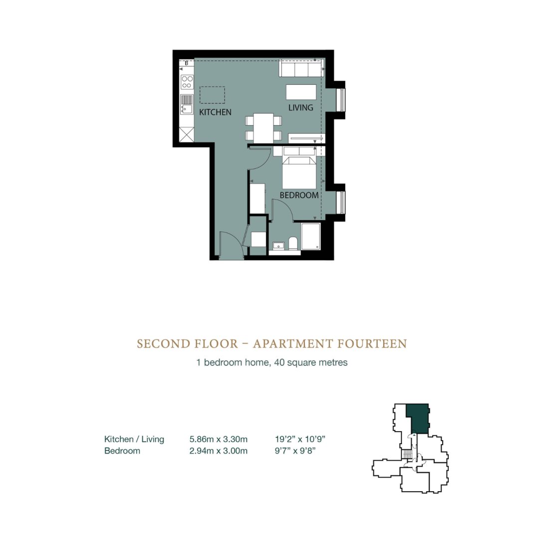 Flat 13, Harlow House, Harlow Road, High Wycombe floorplan