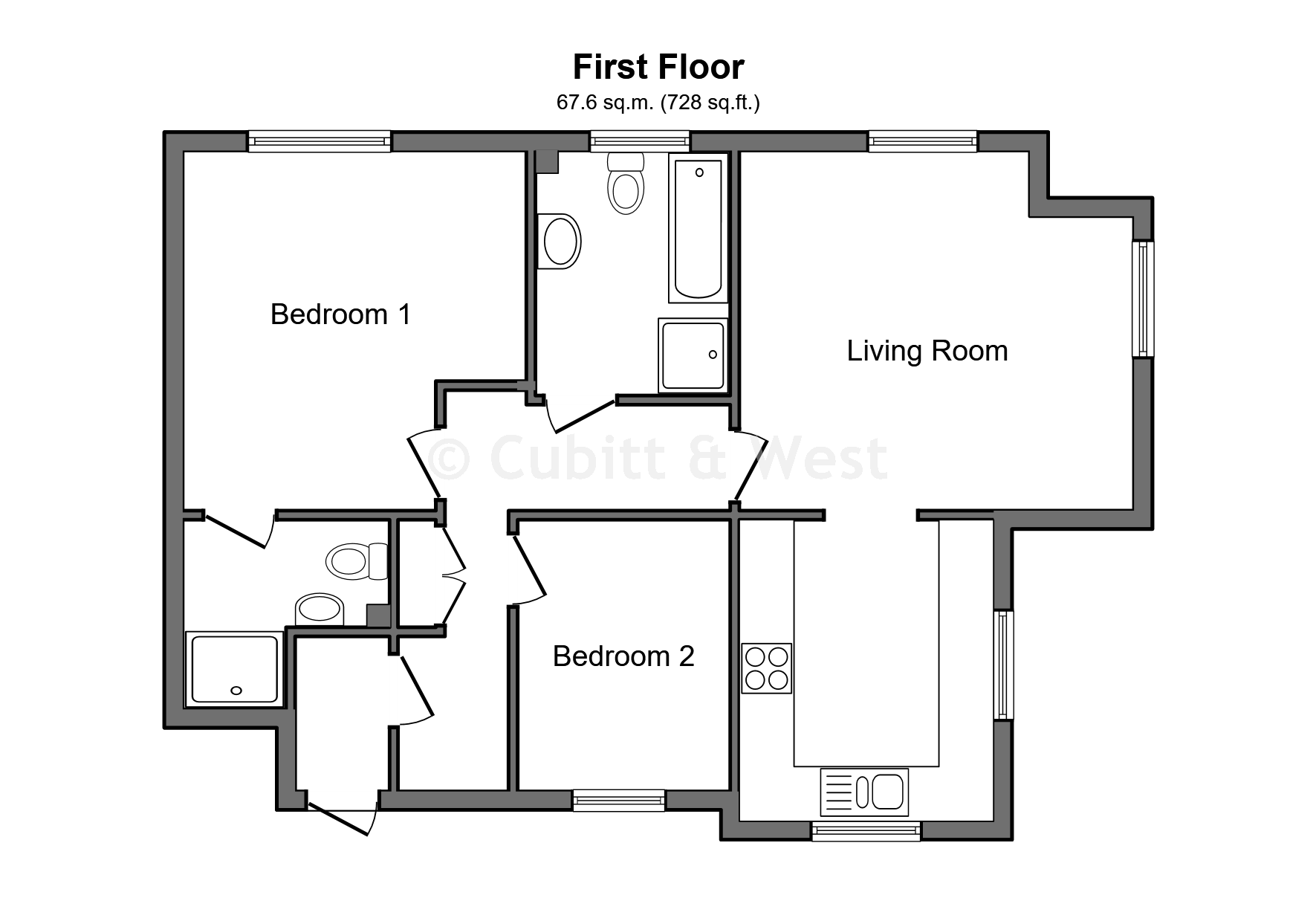 34, Baxendale Road, Chichester floorplan