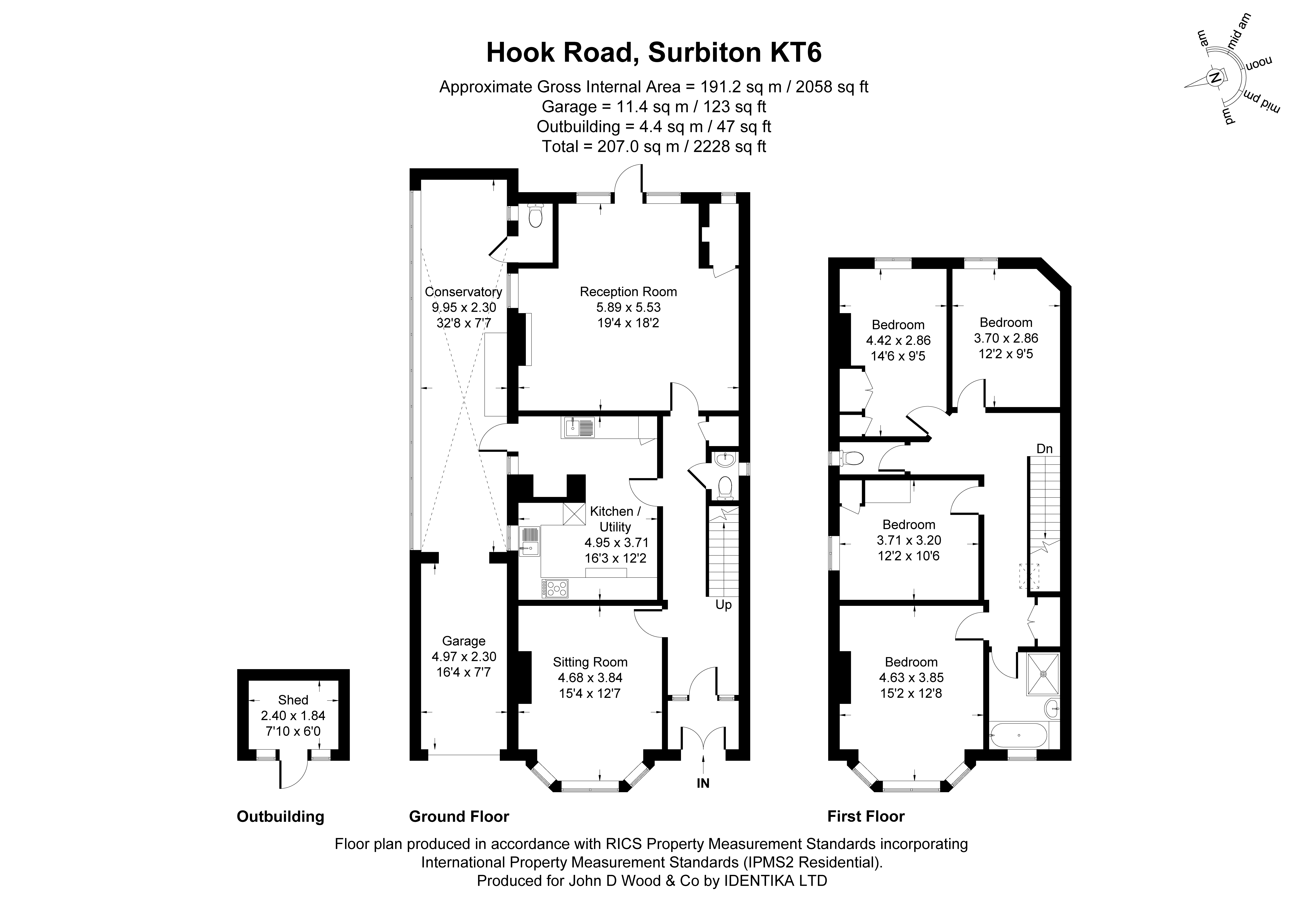 61, Hook Road, Surbiton floorplan