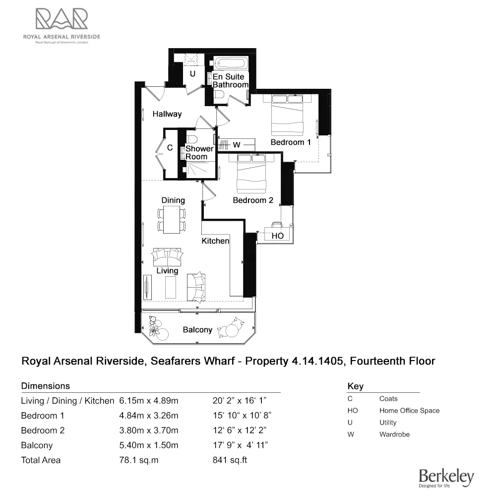 Duke of Wellington Avenue, Woolwich floorplan
