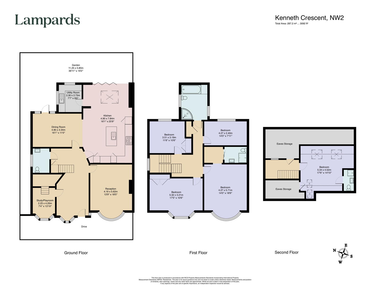 9, Kenneth Crescent, London floorplan