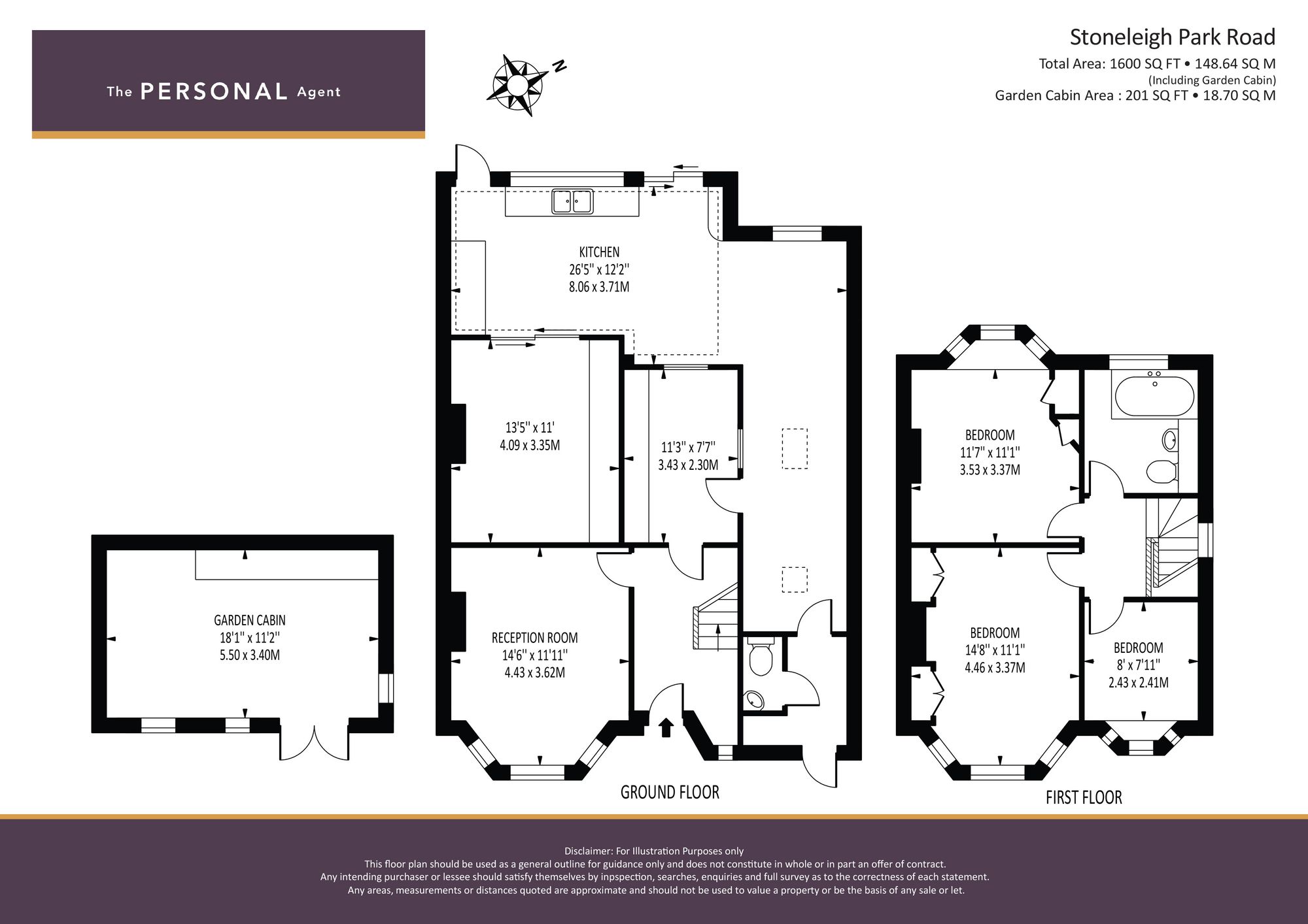 33 Stoneleigh Park Road, Epsom floorplan