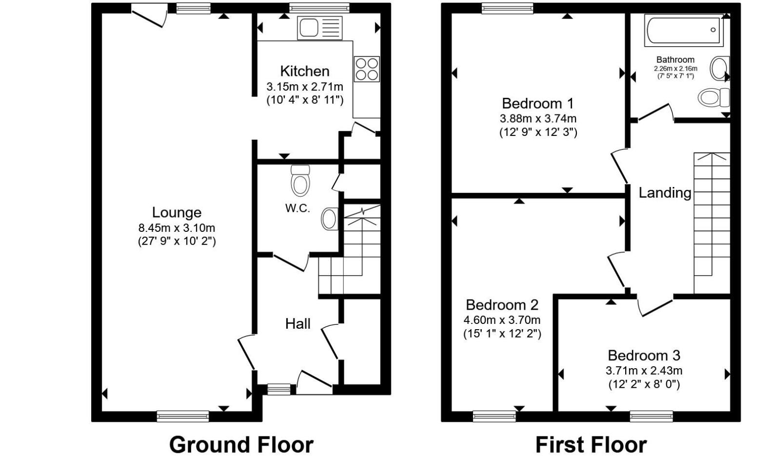 40, Northview Avenue, Tilbury floorplan