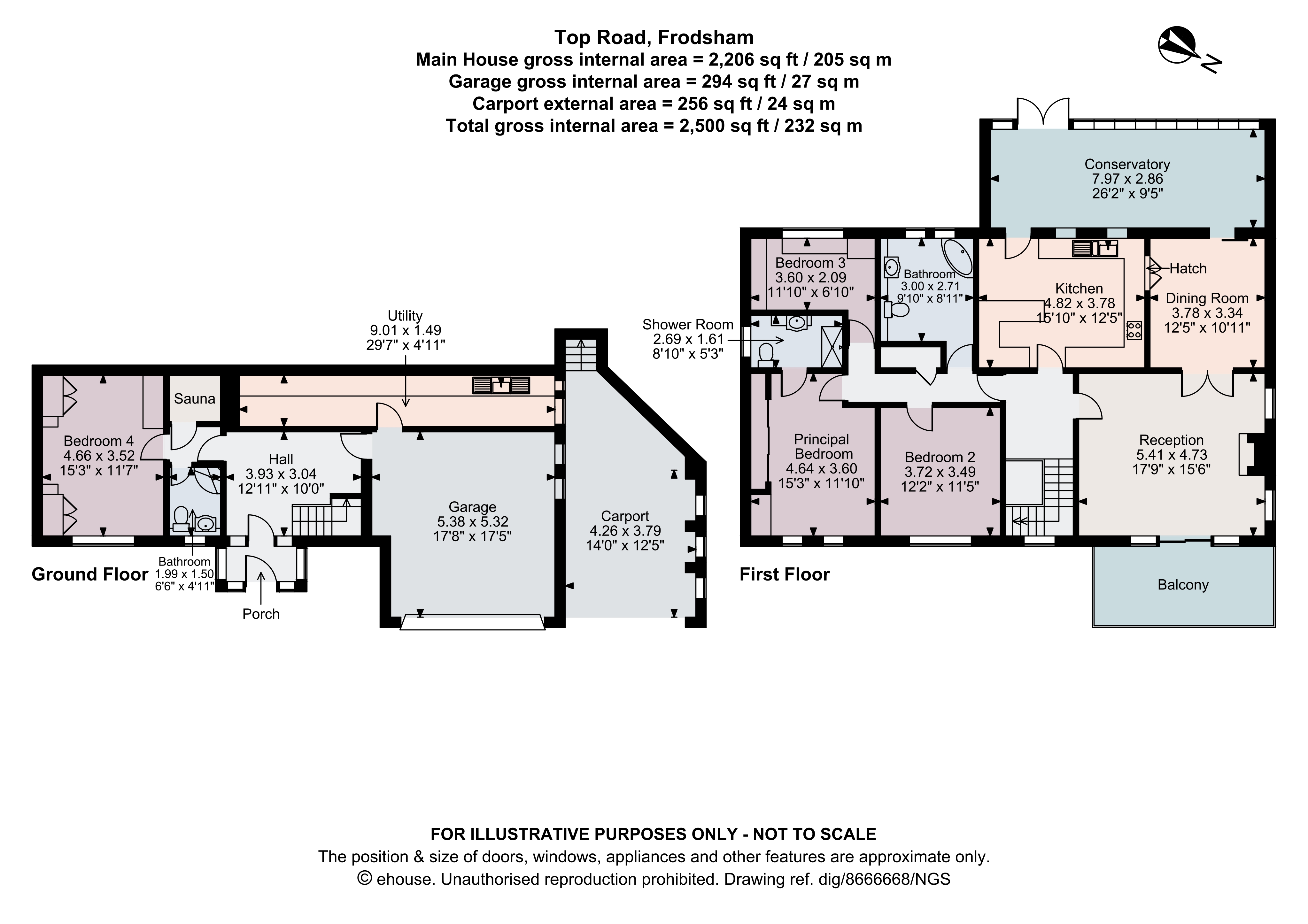 68, Top Road, Cheshire floorplan