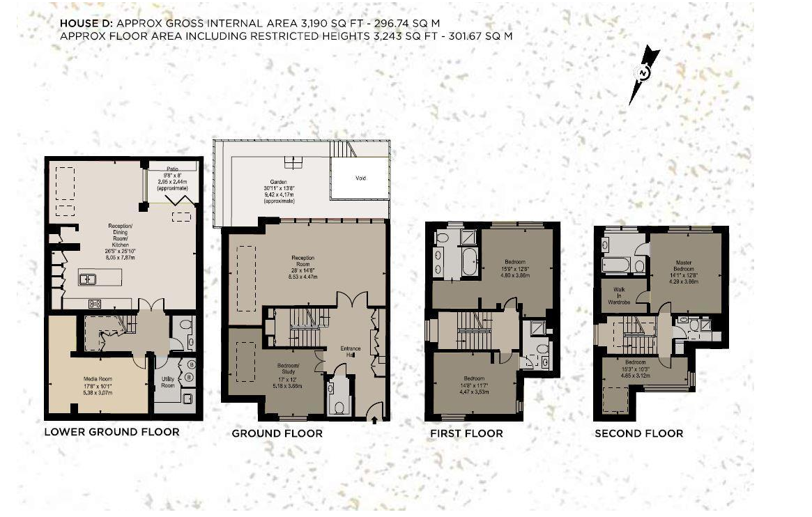 Amelia Villas, 4D, North End, Hampstead, London floorplan