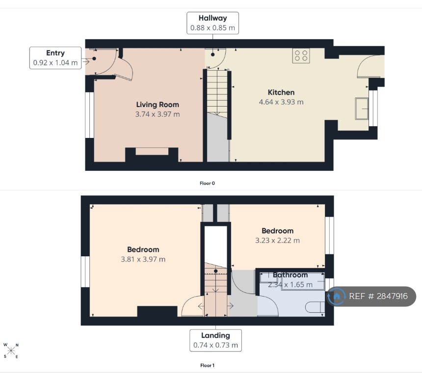 Clayton St, Dukinfield floorplan