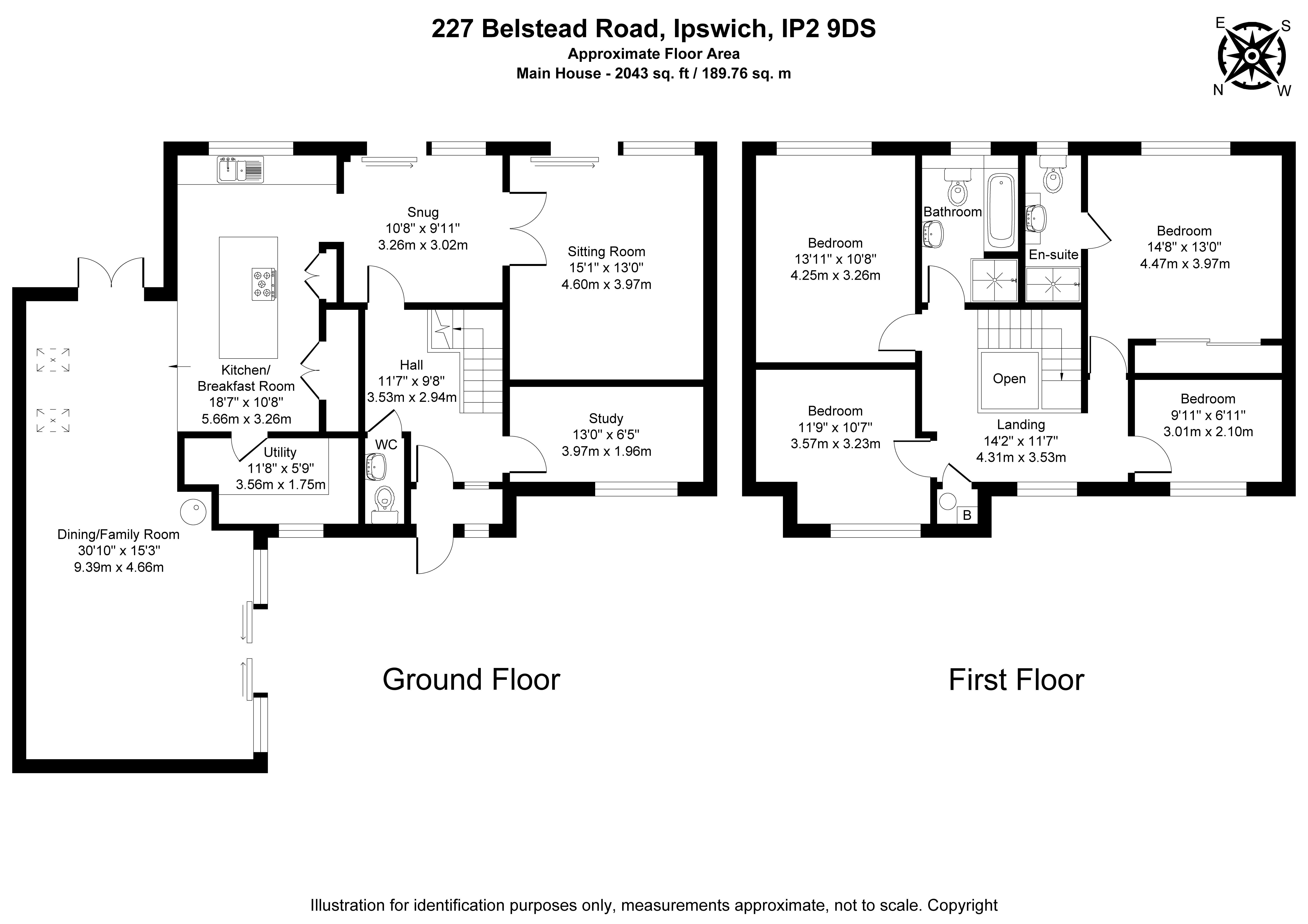 227, Belstead Road, Suffolk floorplan