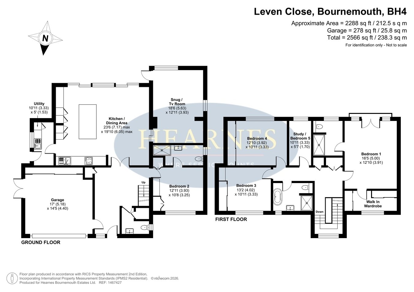 8, Leven Close, Talbot Woods, Bournemouth floorplan