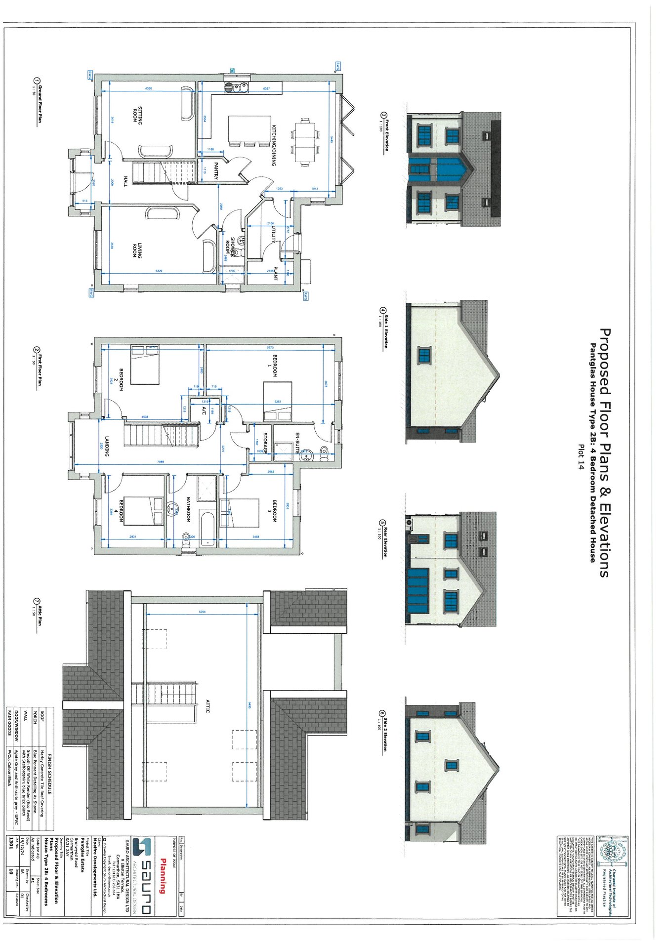 Plot 14 at Pantglas,, Bronwydd Road, Carmarthen floorplan