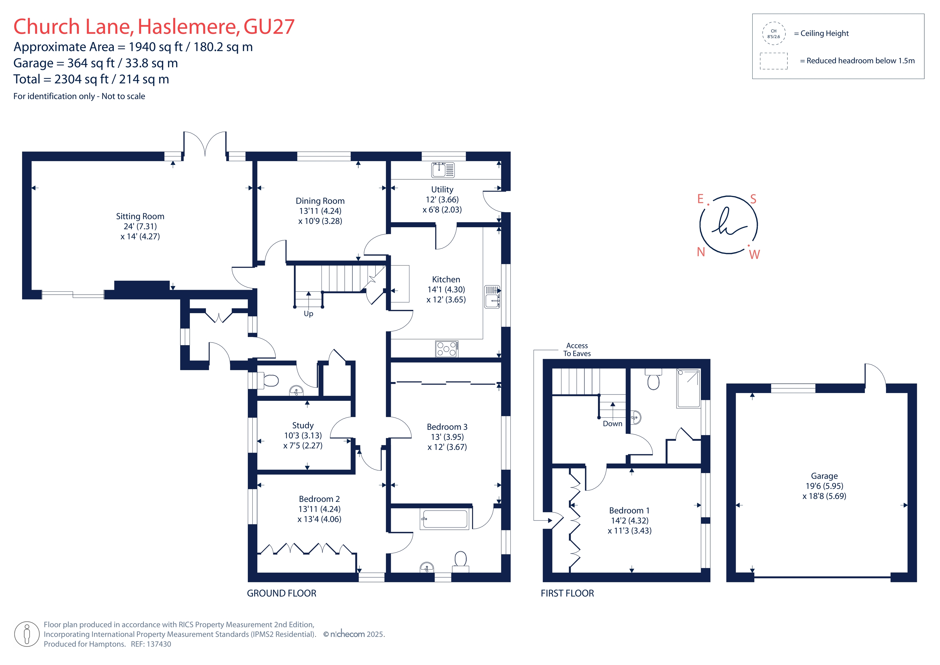 White Gates, Church Lane, Haslemere floorplan