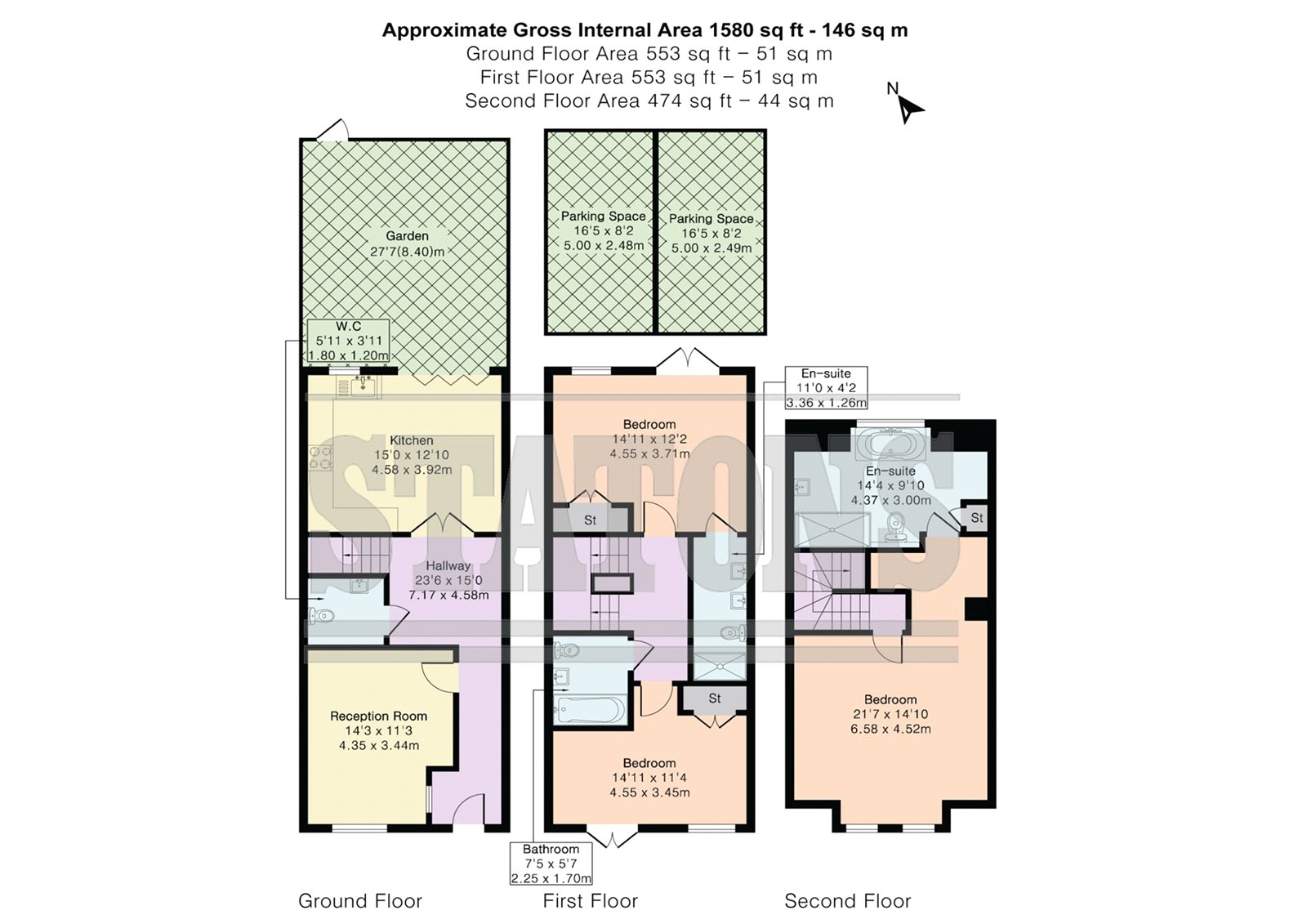 5,, Green Close, Hertfordshire floorplan
