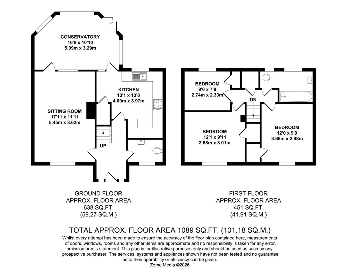 18, Orchard Crescent, Horsmonden floorplan