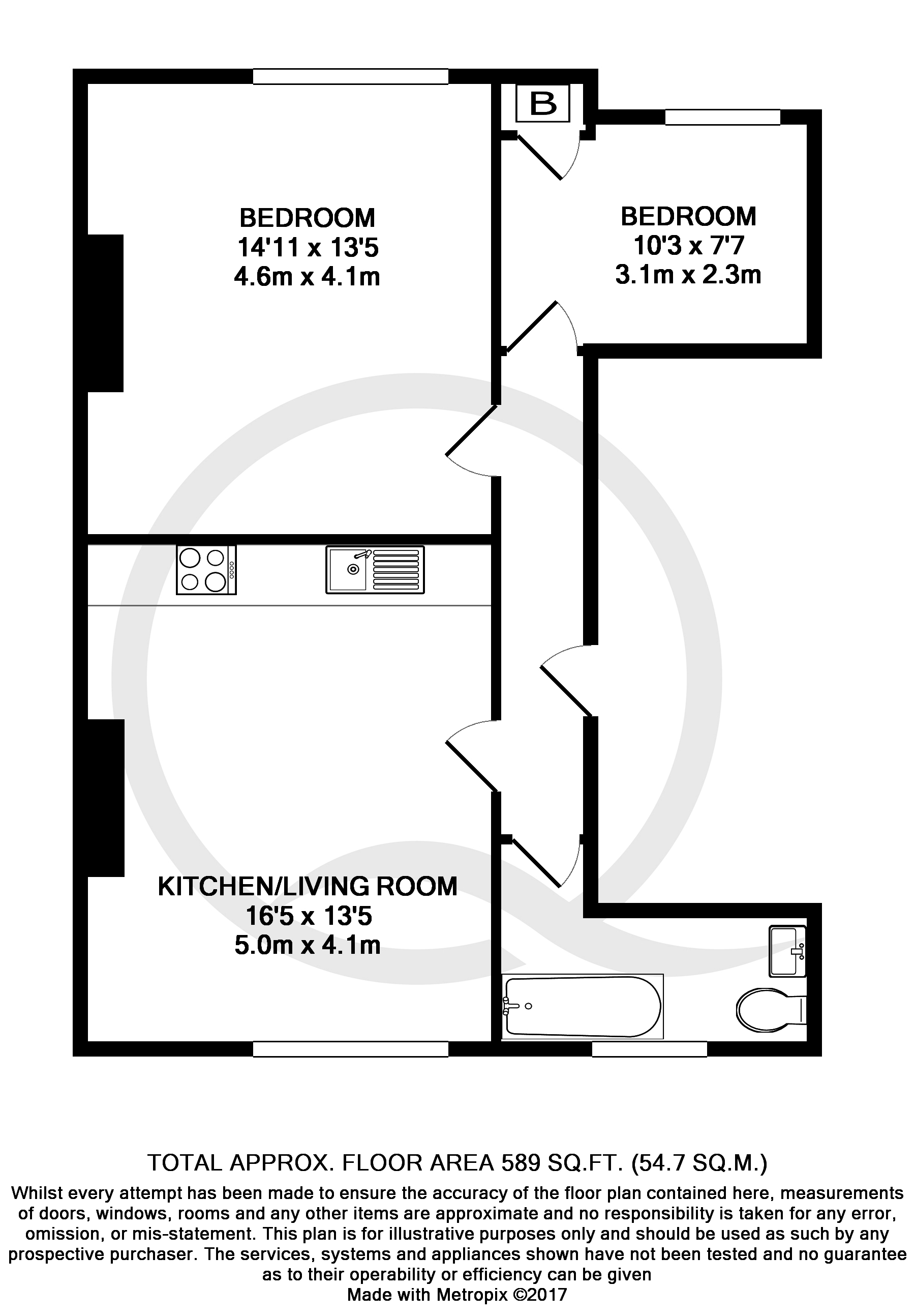 2 Bedrooms Flat to rent in Buckingham Place, Brighton BN1