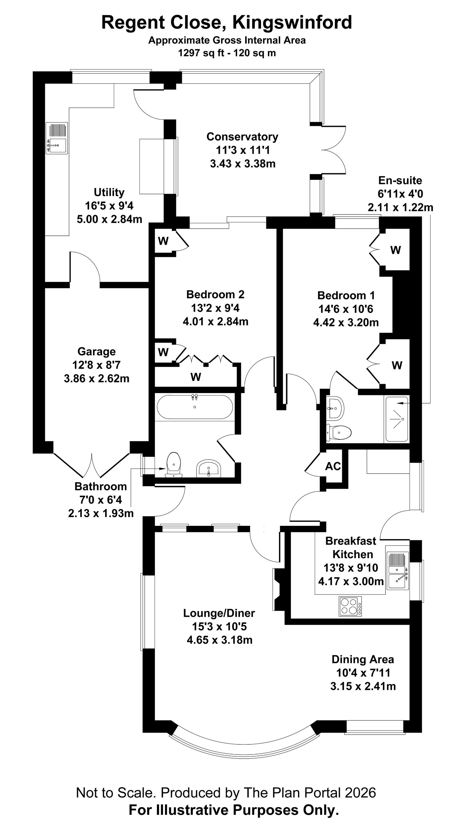 12, Regent Close, Kingswinford floorplan