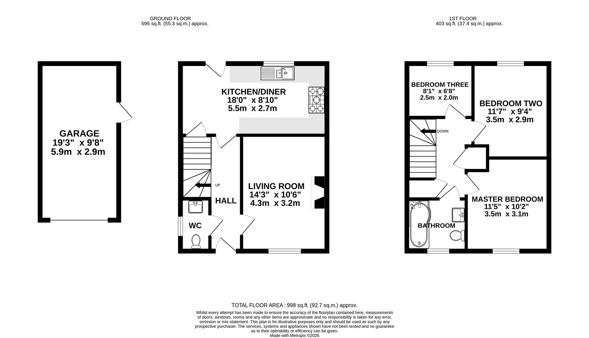 37, Greys Road, Weymouth floorplan