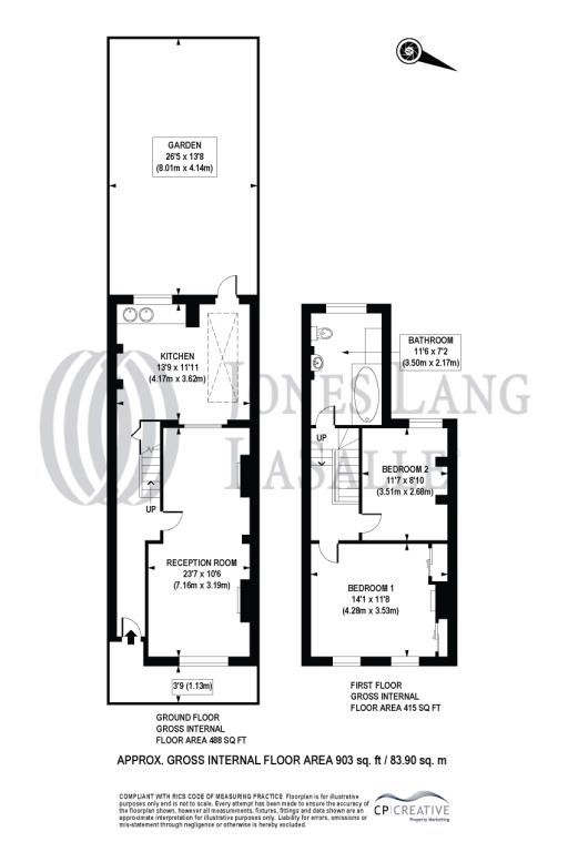 2 Bedrooms Terraced house to rent in Bowater Place, Blackheath, London SE3