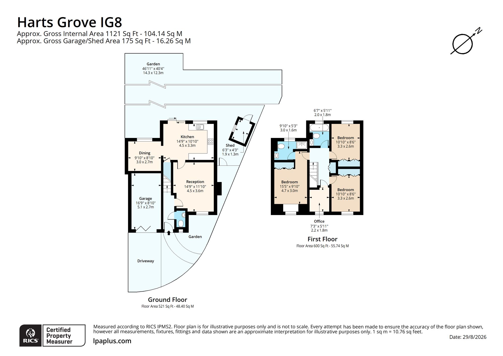 72 Harts Grove, Woodford Green floorplan