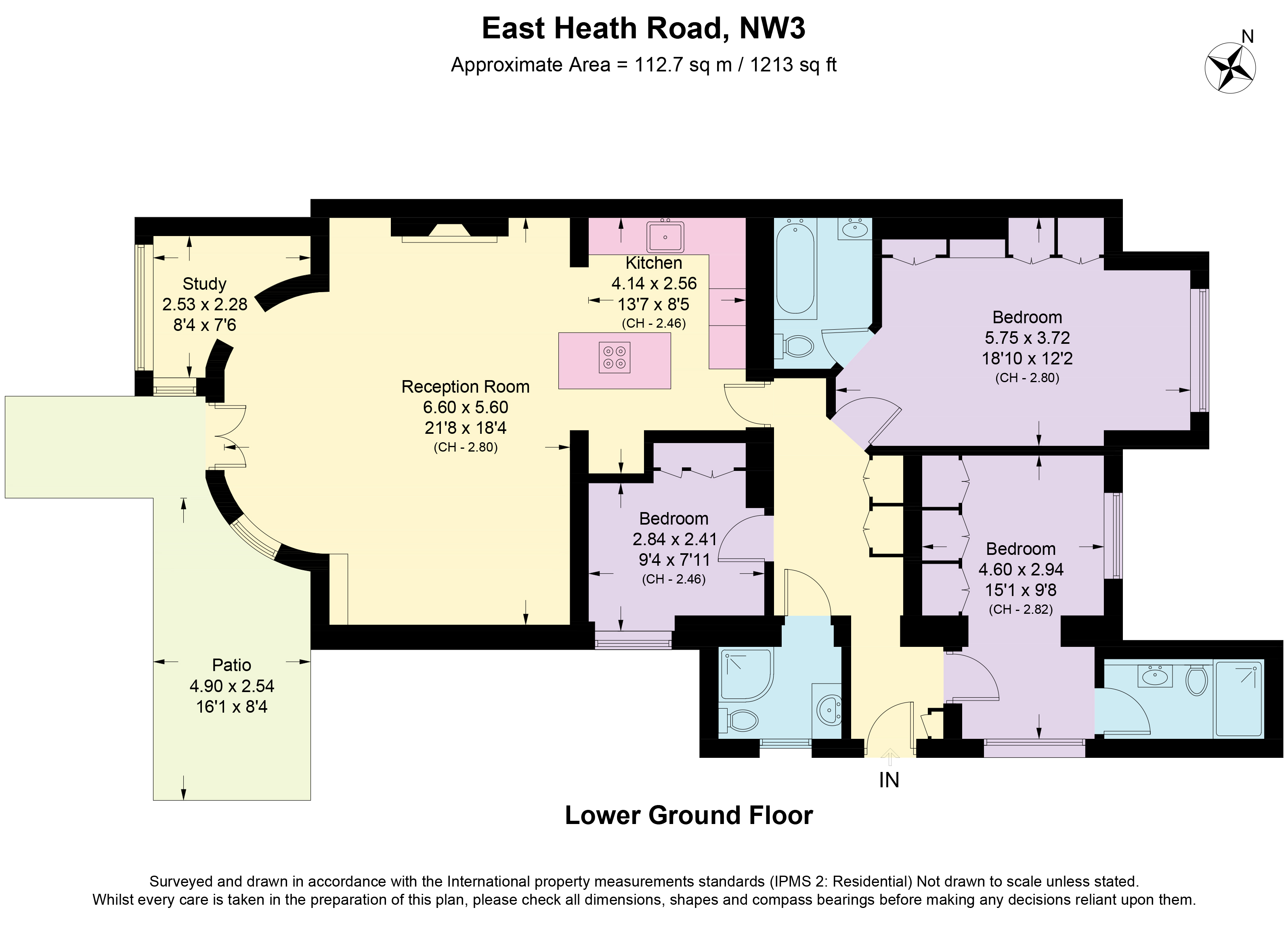 6-7, East Heath Road, London floorplan