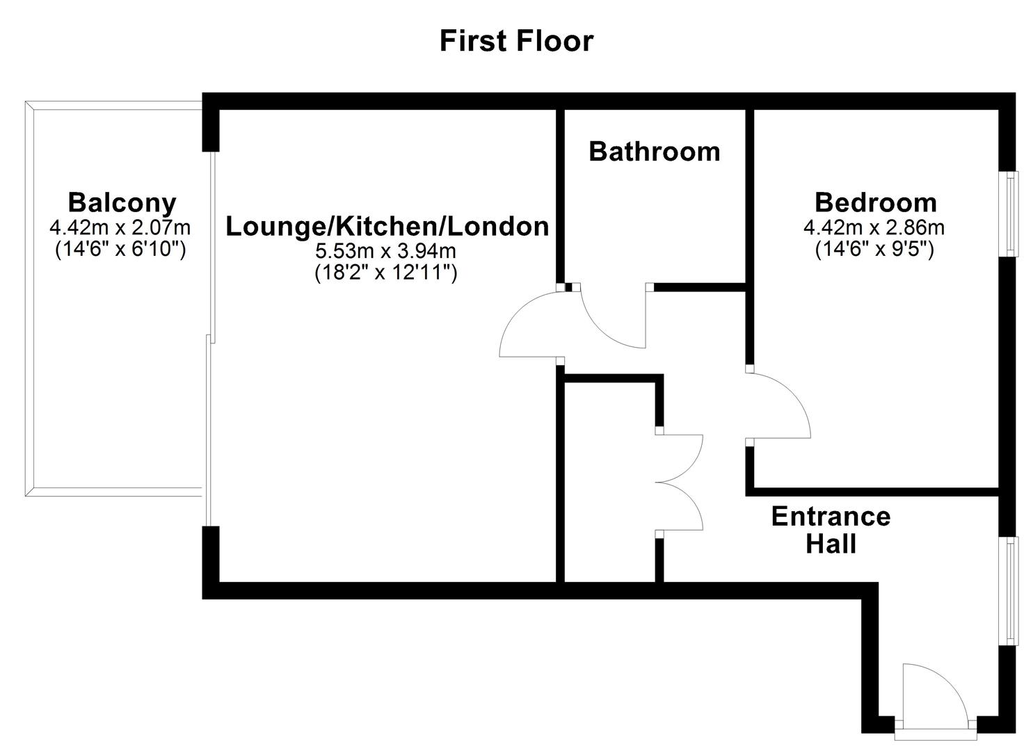 Flat 26, Somerville House, 1 Fairlane Road, Rainham floorplan