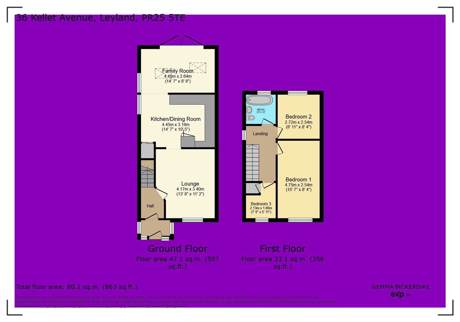 36, Kellet Avenue, Leyland floorplan